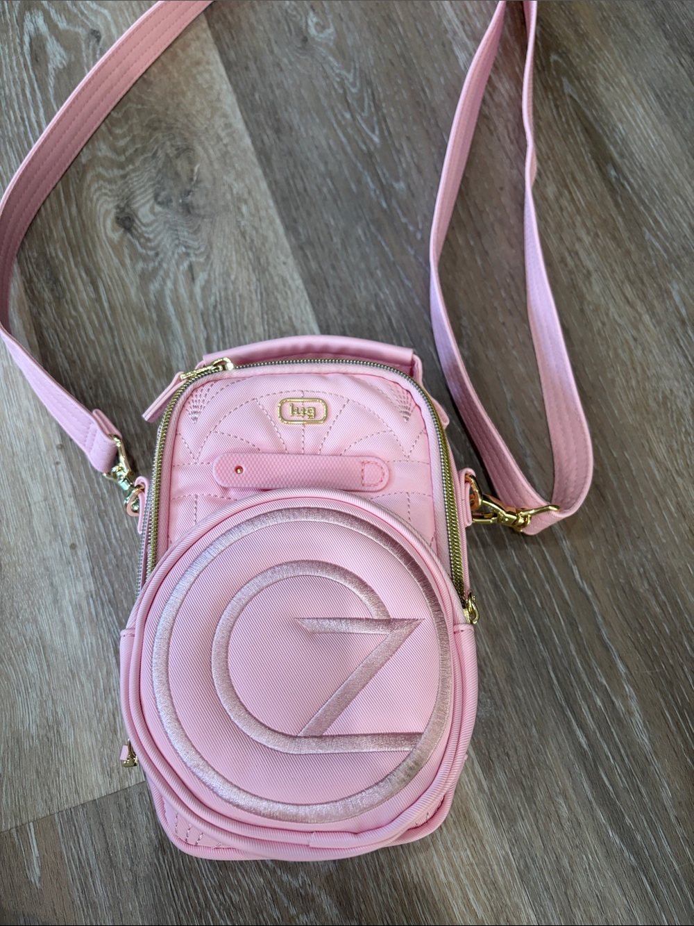 Lug skeeter mini crossbody/beltbag satin luxe WICKED PINK OZ